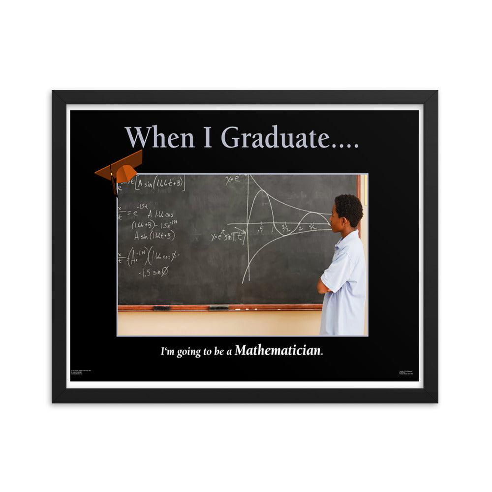 When I Graduate.......I'm going to be a Mathematician-Framed Print