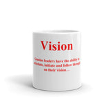 Vision Quote Mug Red