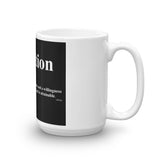 Ambition Quote Coffee Mug- White