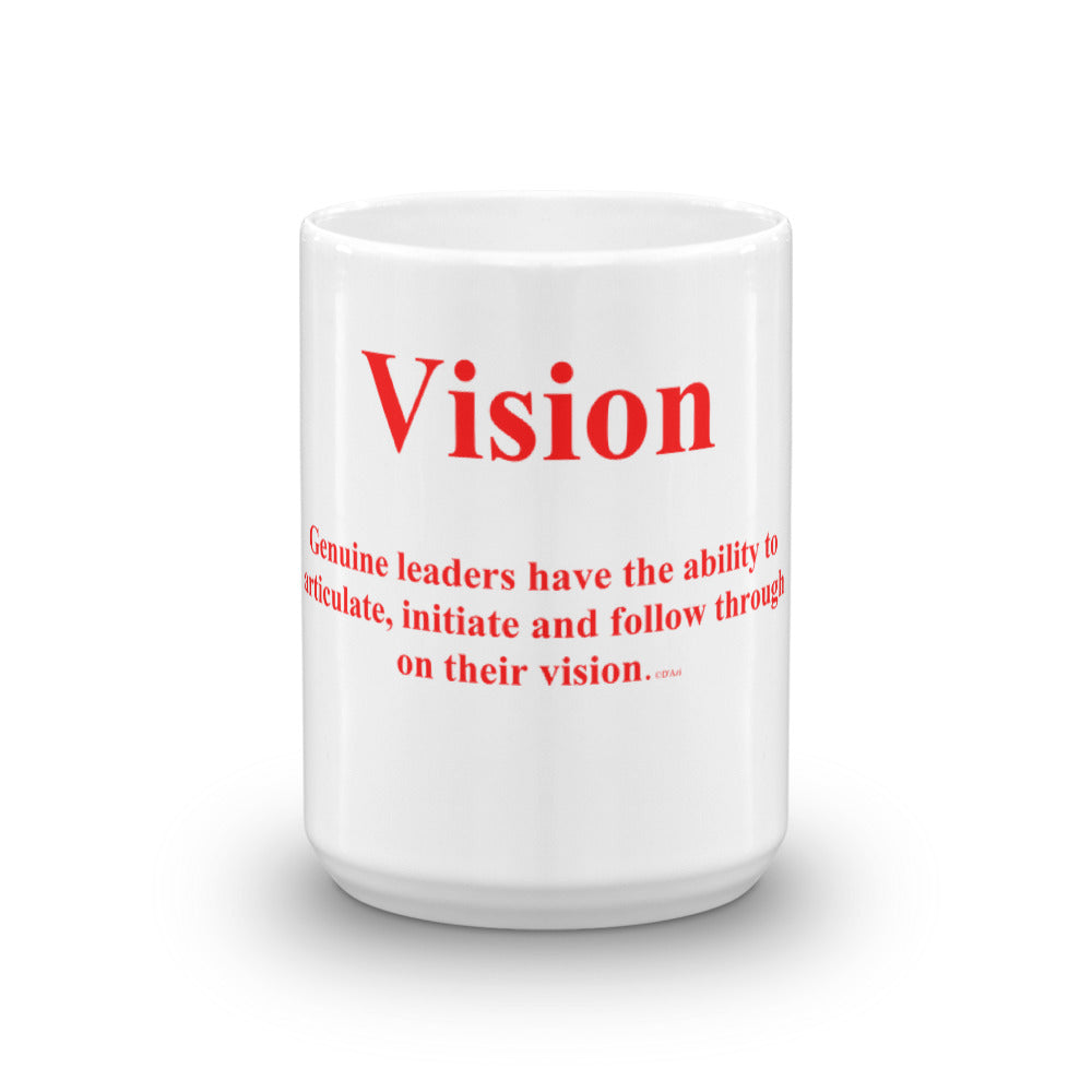 Vision Quote Mug Red